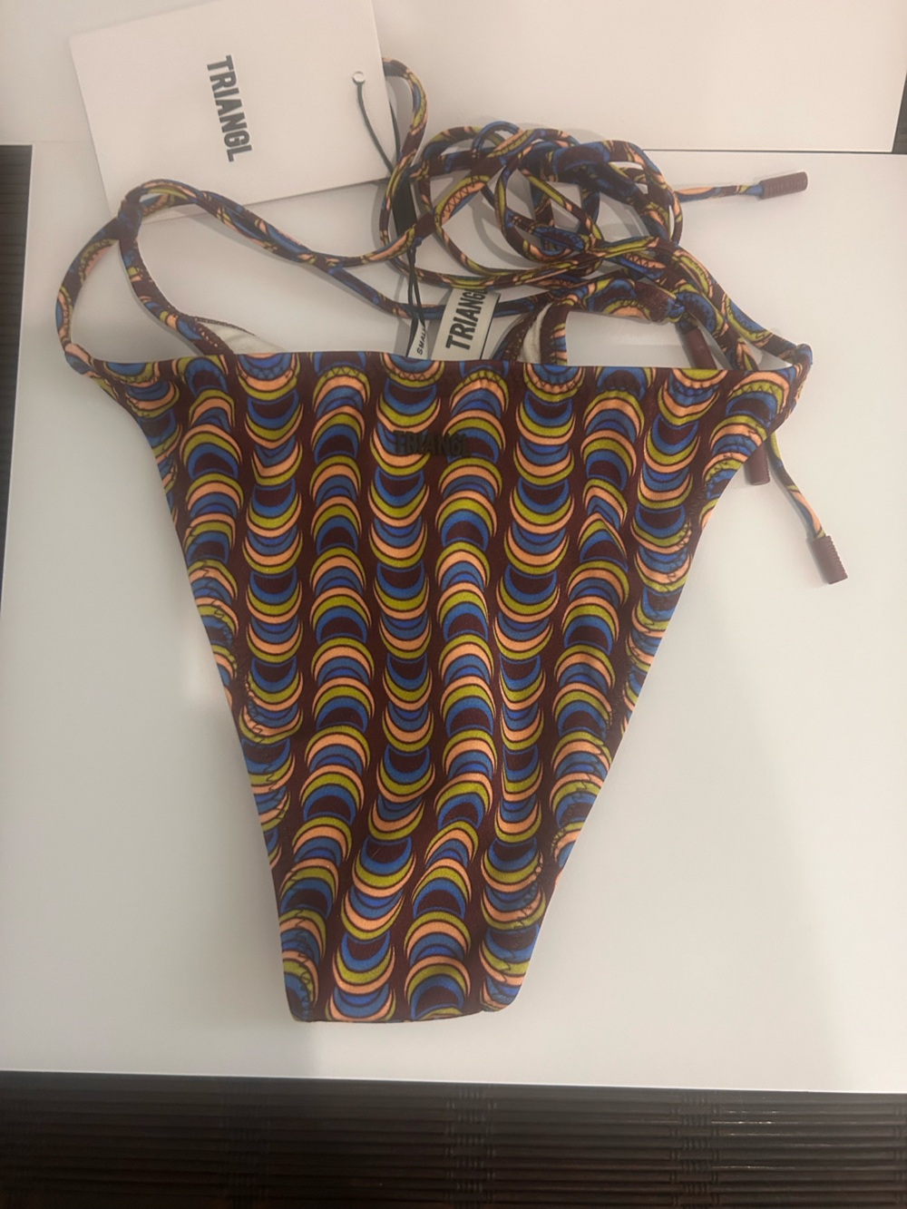 triangl swimwear Retro Wave Multicolor Triangle Bikini - Picture 5 of 6